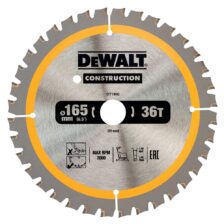 LIST KROŽNE ŽAGE ZA LES 36 ZOB 165x20mm Dewalt DT1950
