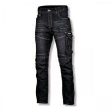 DELOVNE HLAČE SLIM FIT ČRNE BARVE XL LAHTI L4051704