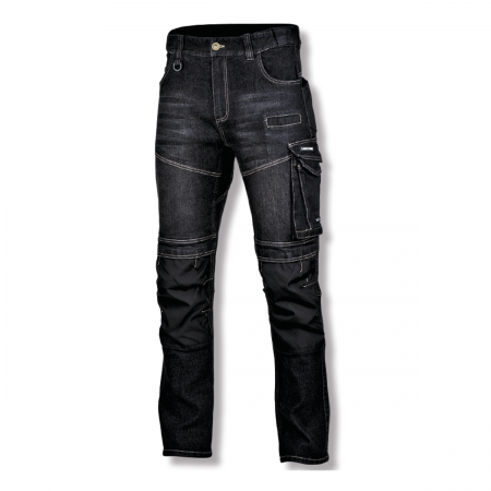 DELOVNE HLAČE SLIM FIT ČRNE BARVE 2XL LAHTI L4051705