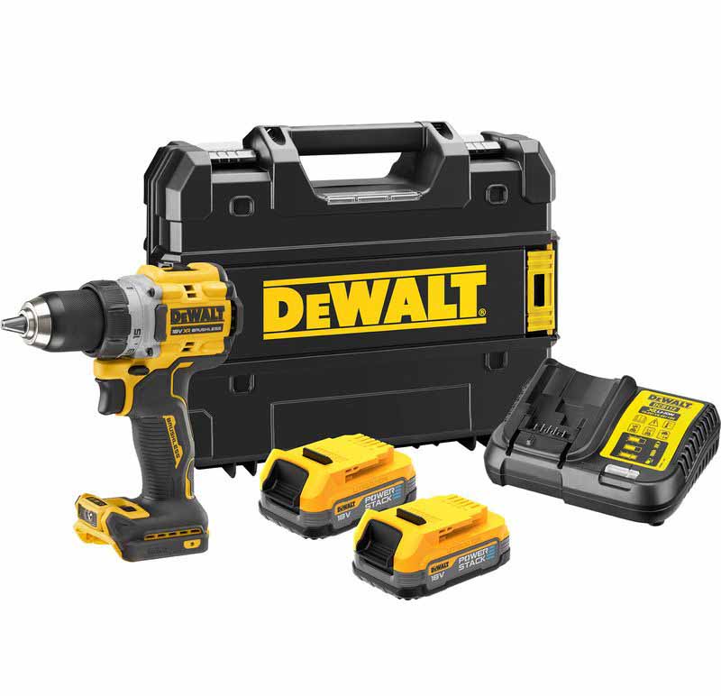 AKU VRTALNIK 18V XR BRUSHLESS 2x PWS TSTAKLED SVETILKA V 3 POLOŽAJIH Dewalt DCD800E2T