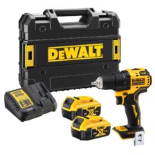 AKU VRTALNIK BRUSHLESS 18 V 2 x 5,0Ah Li-Ion2x baterija, polnilec 18V XR 1.25A, TSTAK Dewalt DCD708P2T