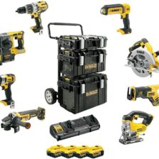 AKU 8-DELNI SET ORODJA 18V XR 4x5.0Ah VOZIČEK Dewalt DCK854P4