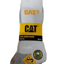 MOŠKE ŠPORTNE NOGAVICE BELE 41/45 3 PARI CAT CAT DY168