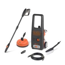 VISOKOTLAČNI ČISTILNIK 1500W, 220-240V + DODATKIŠOBA, SULICA, 6M CEV, KRTAČA Black&Decker BXPW1500PE