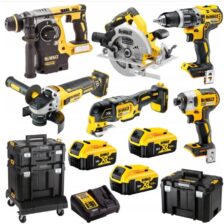 SET 6 ORODIJ 18V XRDCD796, DCF887, DCS335, DCS570, DCH273, DCG405 DEWALT DCK685P3T