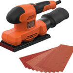 VIBRACIJSKI BRUSILNIK 150 W+10X BRUSNI PAPIR Black&Decker BEW220KAX